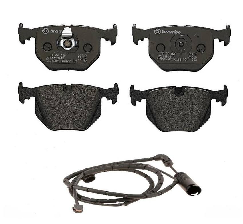 Land Rover Brakes Kit Brembo Pads Rear (LowMet) (with Sensor